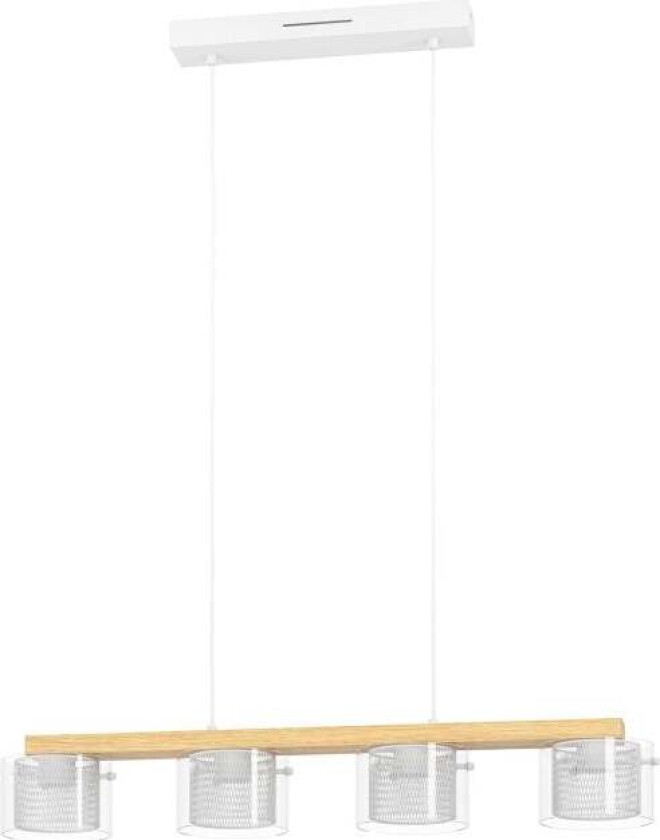 - Portico-Z long table pendant natural and clear L88 - RGB + TW - Zigbee, Bluetooth