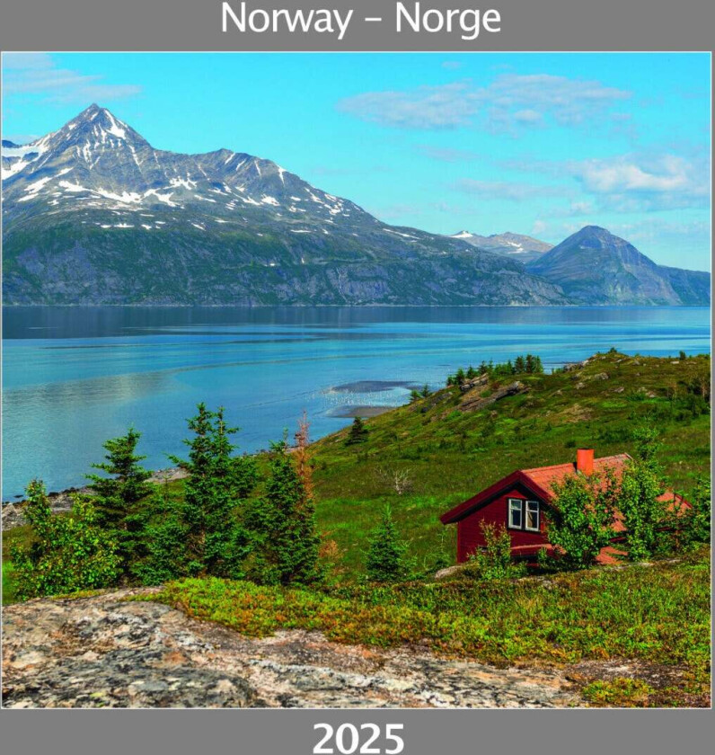 Kalender 2025 Norge 18X18cm