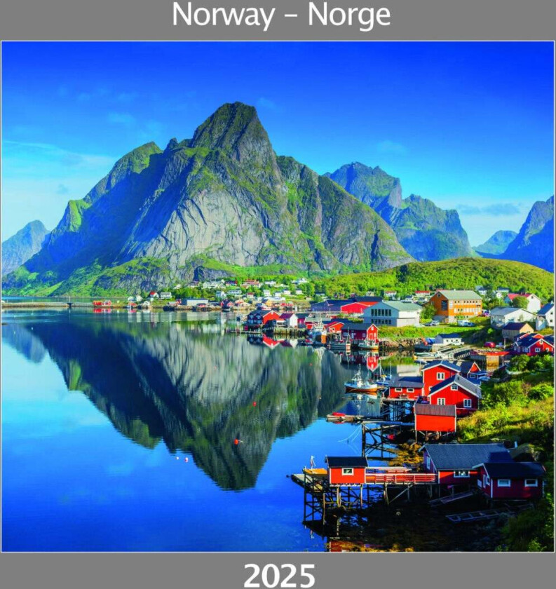 Kalender 2025 Norge 30X30cm