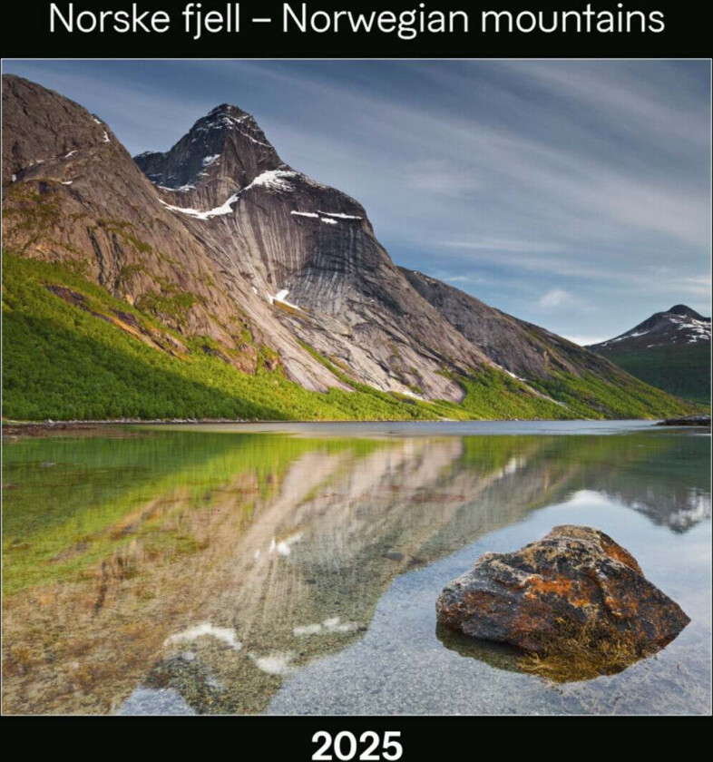 Kalender 2025 Norske Fjell 30x30cm