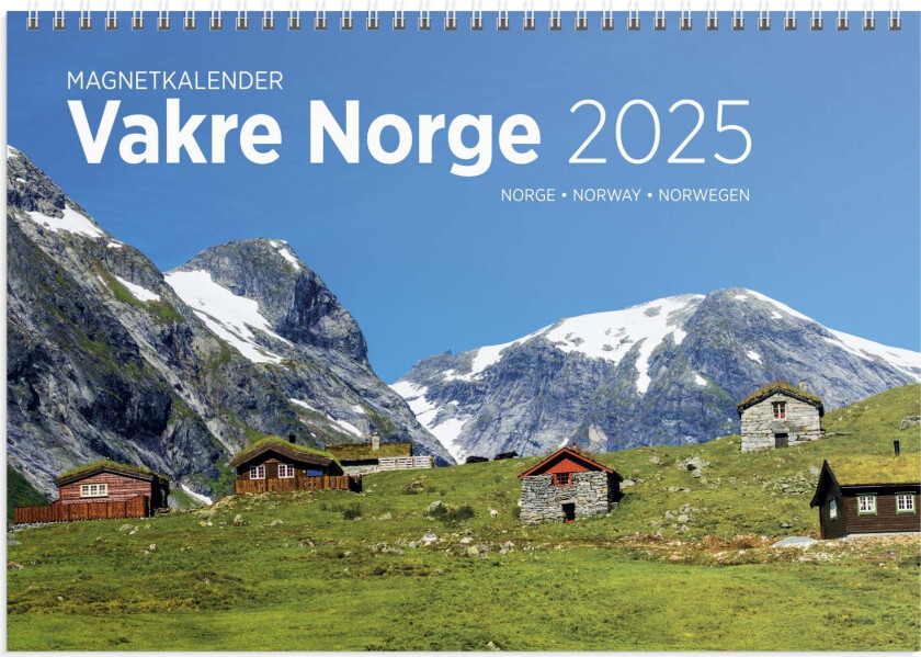 Magnetkalender Grieg Vakre Norge 2025