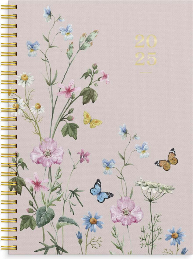 Ukekalender Grieg Multi blomst 2025 A5