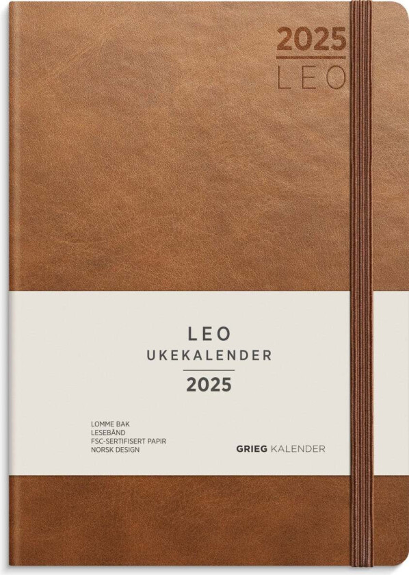 Ukekalender Grieg Leo Lite cognac 2025