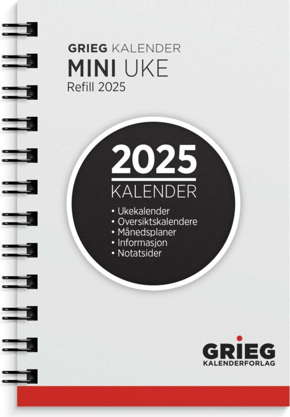 Ukekalender Grieg Mini refill 2025