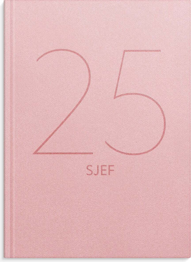 Sjefskalender Grieg rosa 2025 A5