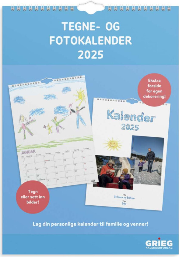 Tegne/Fotokalender GRIEG 2025