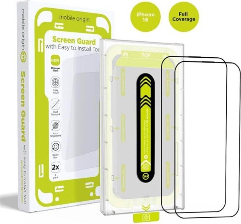 Screen Guard with easy applicator 2 pack - iPhone 16