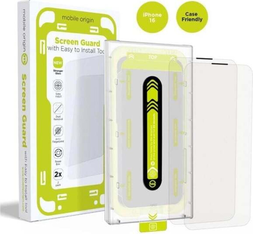Screen Guard with easy applicator 2 pack - iPhone 16