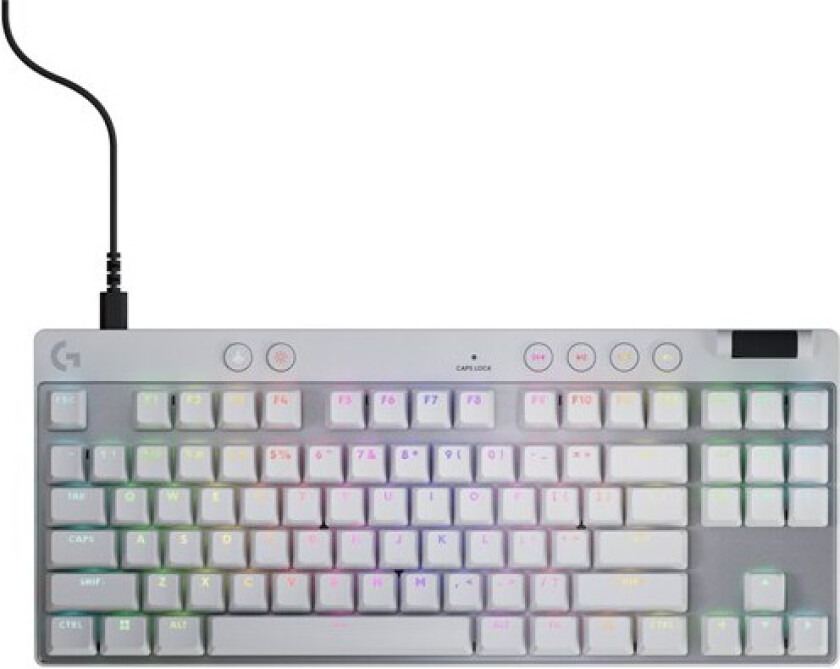G PRO X TKL LIGHTSPEED -  Magnetic Analog - Linear - Gamingtastatur - Uten numpad - Nordisk - Hvit