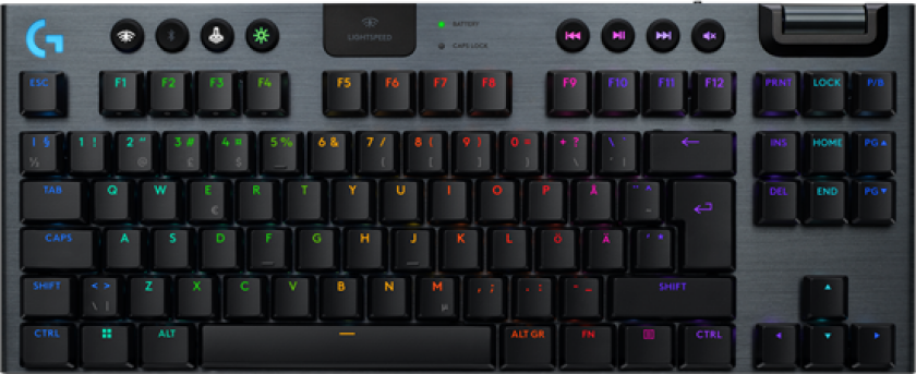 G915 X LIGHTSPEED TKL - Linear - 80 % (TKL) - Gamingtastatur - Uten numpad - Nordisk - Svart