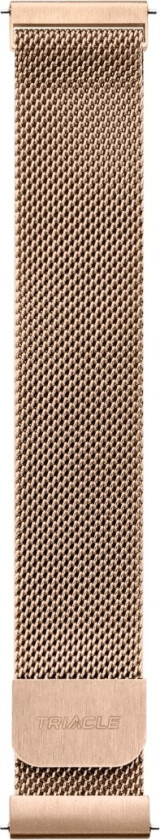 Natural mesh-stålreim universal 20 mm V2, rosegull