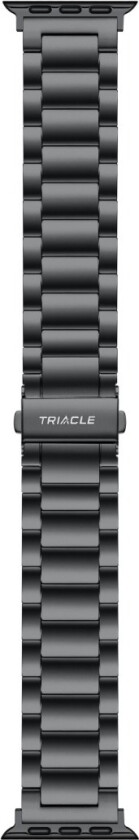 Natural stålreim Apple Watch 42/44/45/49 mm, svart