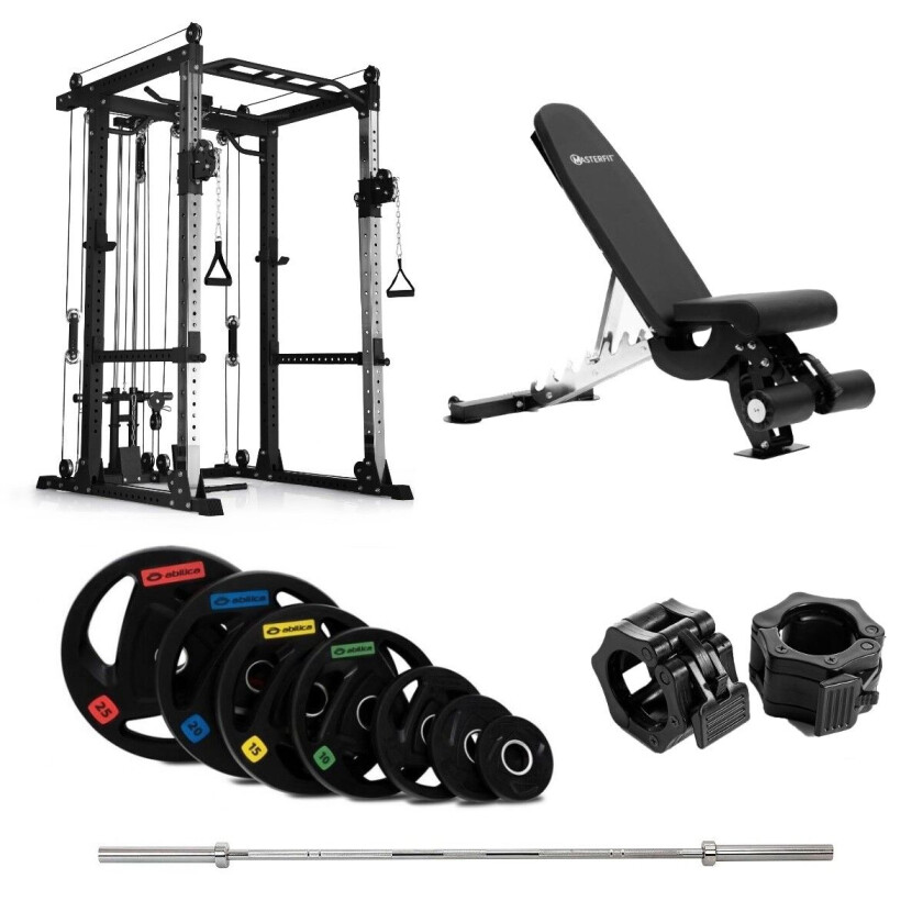 - PR 550 Power Rack Olympic med benk - 110 kg