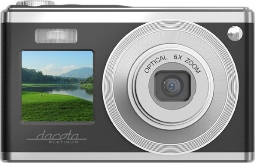 DC12 digitalkamera 20 MP 6x optisk zoom, svart