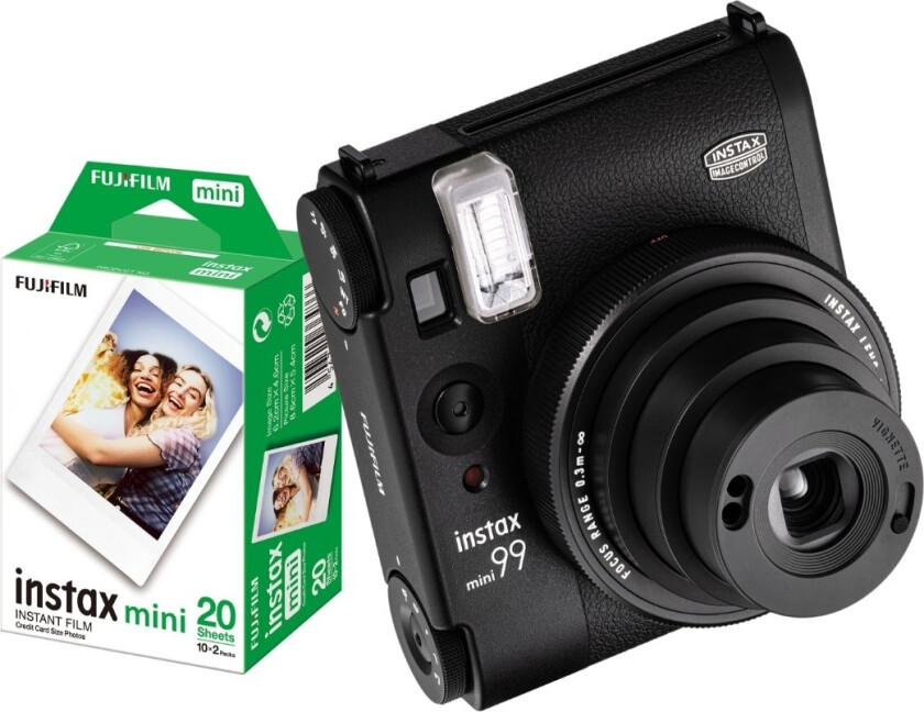 Instax Mini 99 bundle + Instax Mini 20 filmark, svart