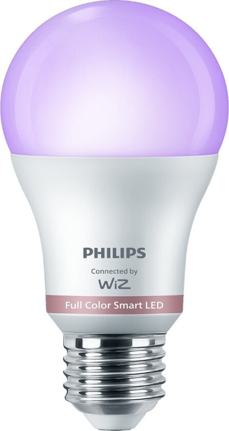 RGB smartpære E27 A60 8.5W 2stk