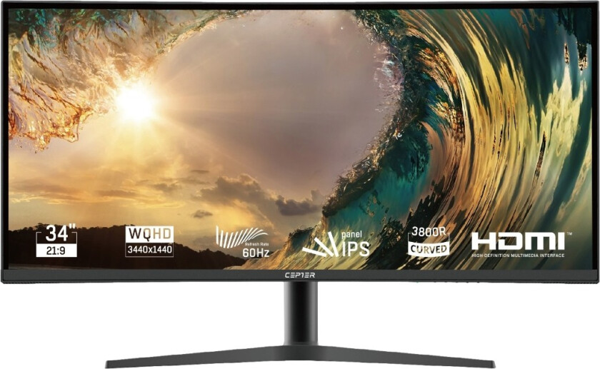Pulse X HAS 34" UWQHD-skjerm