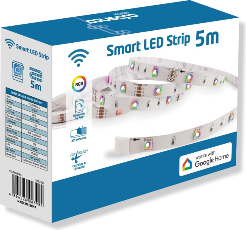 Music Sync RGB LED-lysstripe 5m