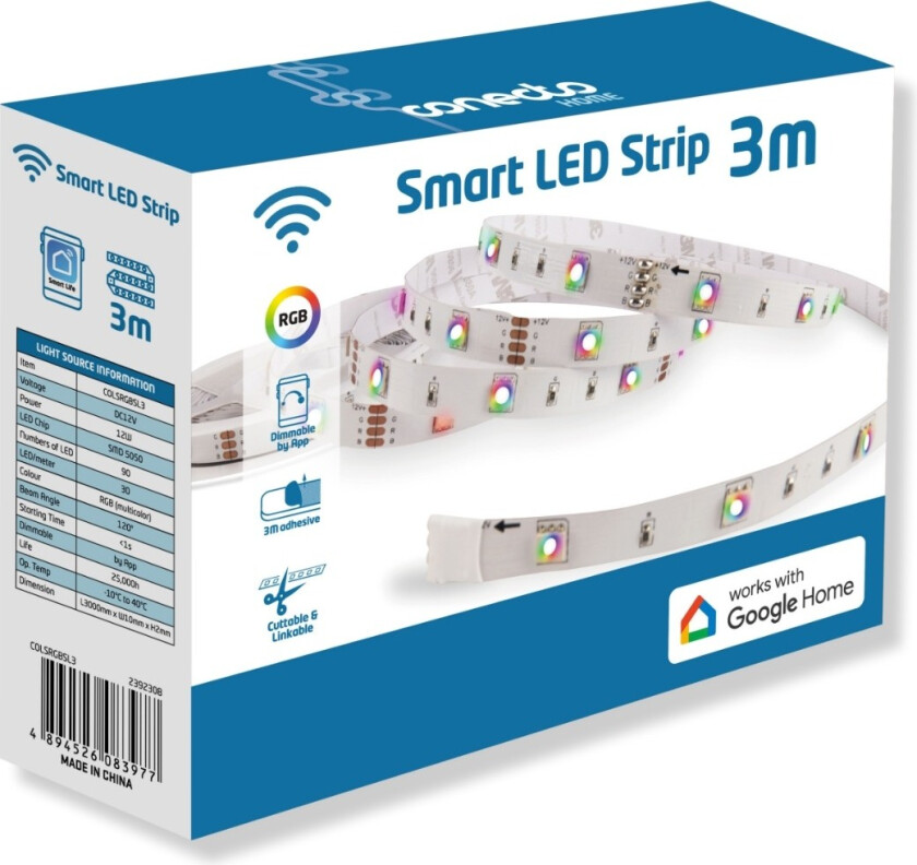 Music Sync RGB LED-lysstripe 3m