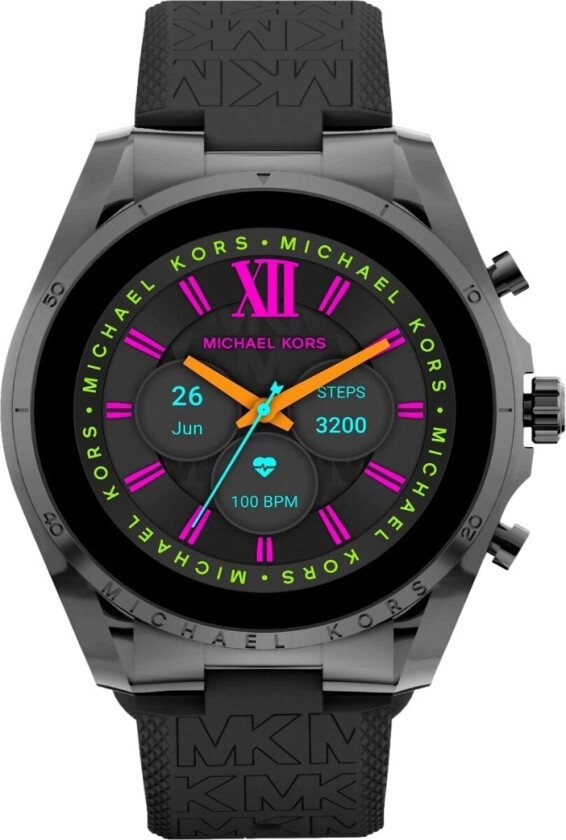 Bradshaw smartklokke 44 mm grå/silikon, svart