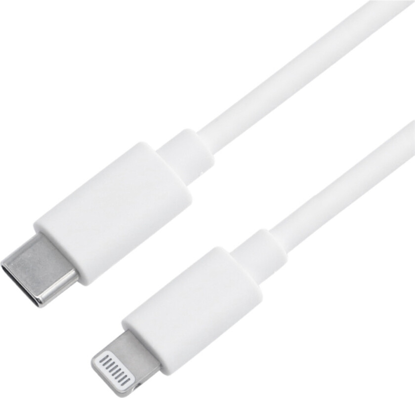 USB-C til Lightning kabel 1 M, hvit