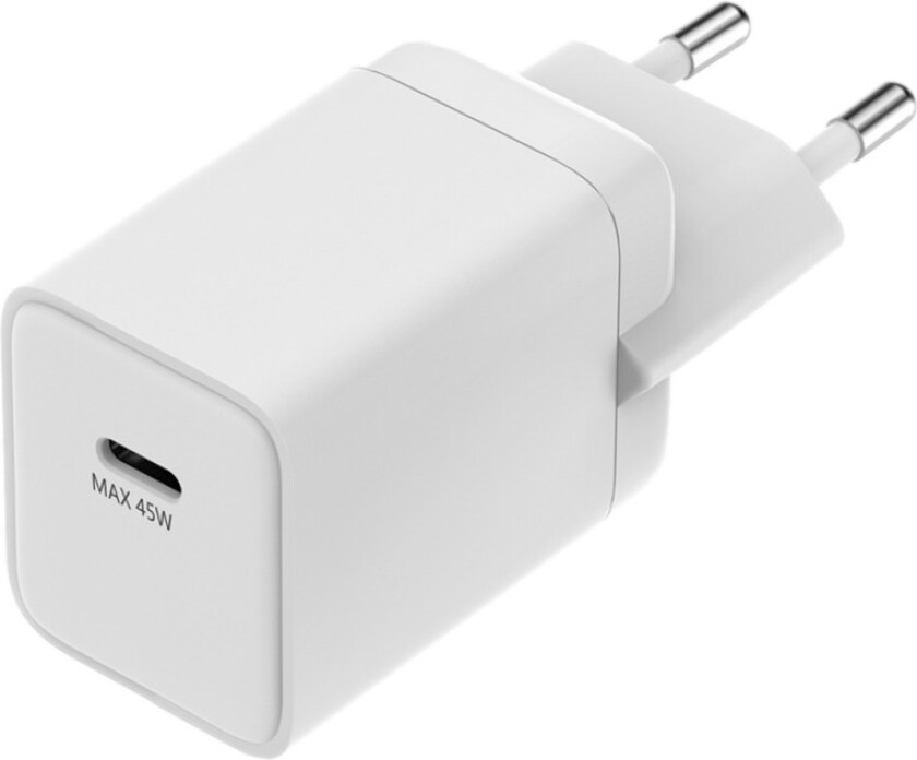 45 W Gan USB-C hurtiglader 1 Port, hvit