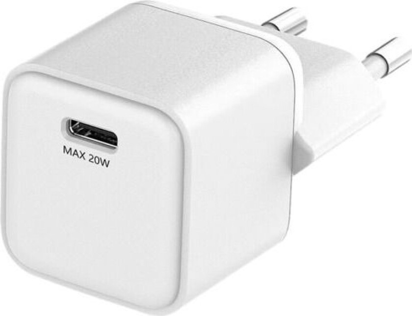 20 W Gan USB-C hurtiglader 1 Port, hvit