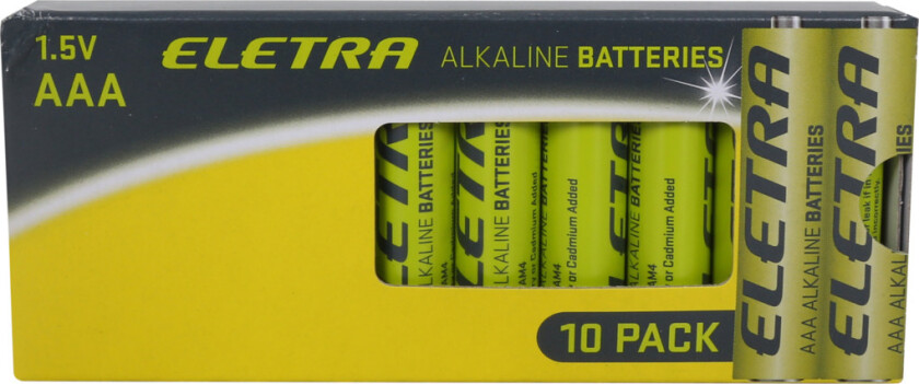 AAA batterier, 10 stk