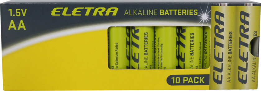AA batterier, 10 stk