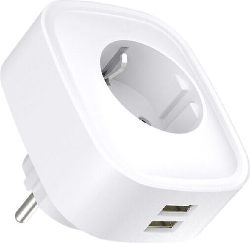 WiFi smartplugg 16A 2 X USB em