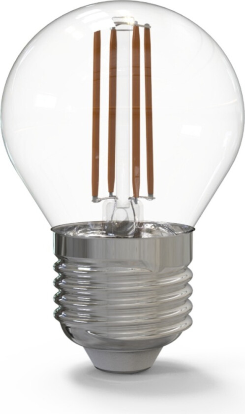 KLE27G300C E27 3W 300LM LED-pære, klart glass