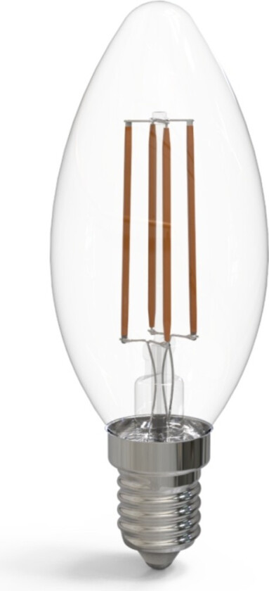 KLE14C160C E14 2W 160LM LED-pære, klart glass