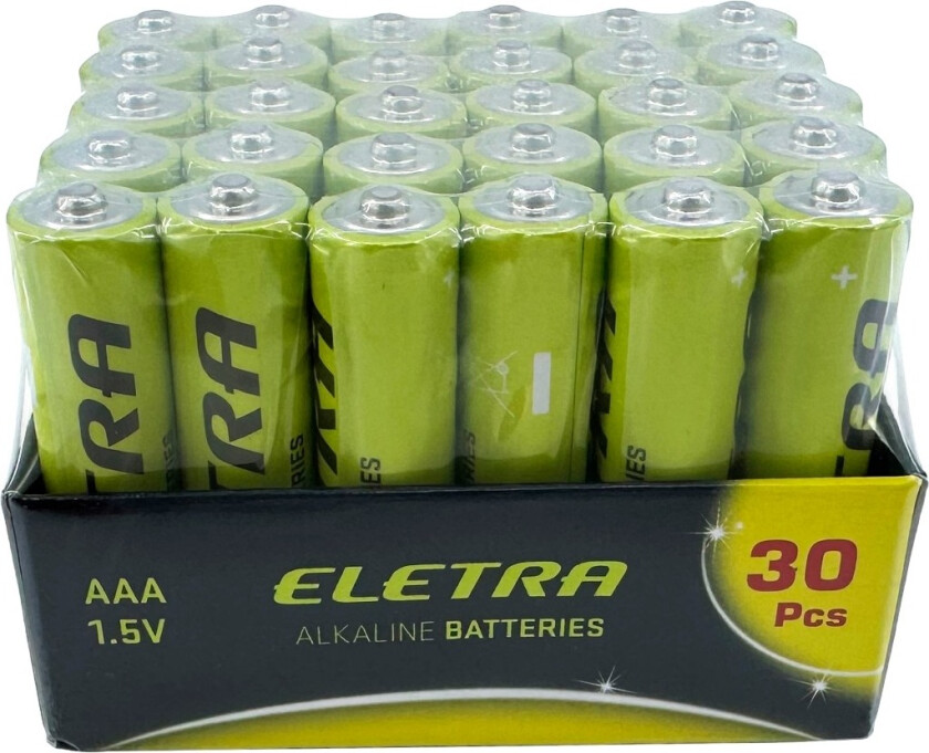 AAA batterier, 30 stk