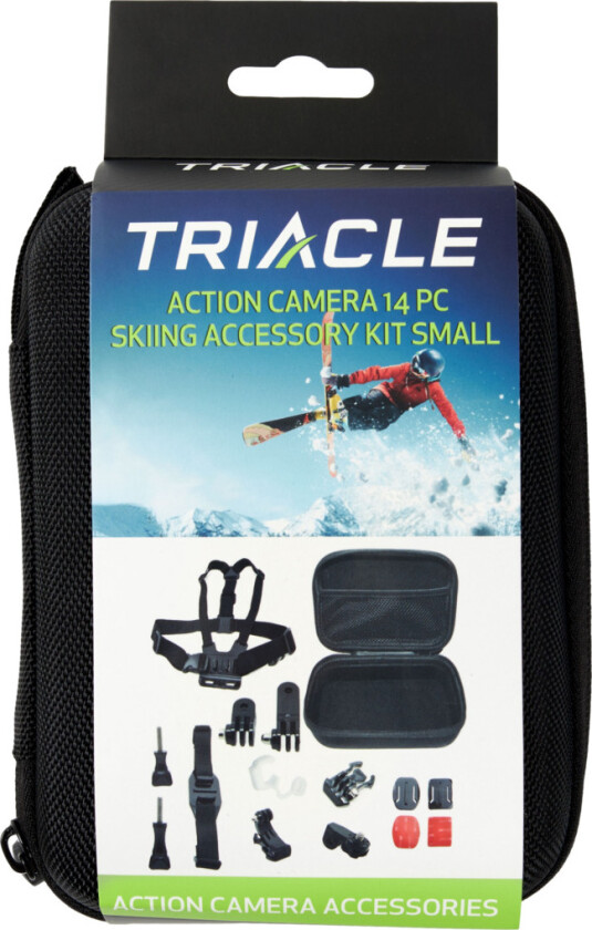 actionkamera tilbehørssett for skiing