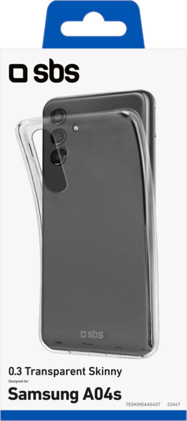 skinny Cover Samsung Galaxy A04S deksel, gjennomsiktig