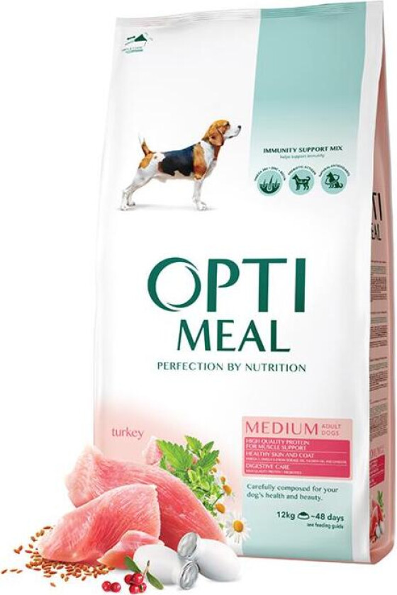Dog Adult & Senior Medium Breed Turkey with Digestive Care Tørrfôr til hund 20 kg