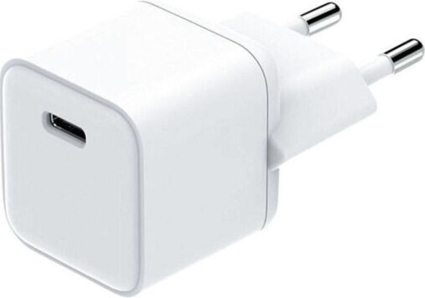 30 W USB-C GaN hurtiglader 1 port, hvit