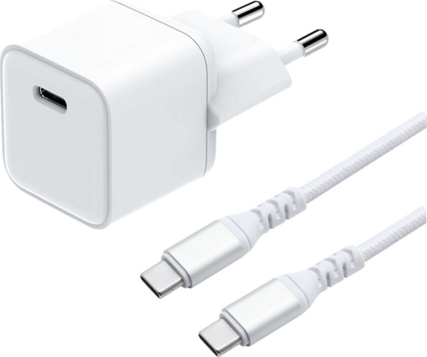Gan lader Kit USB-C 30 W 2 M, hvit