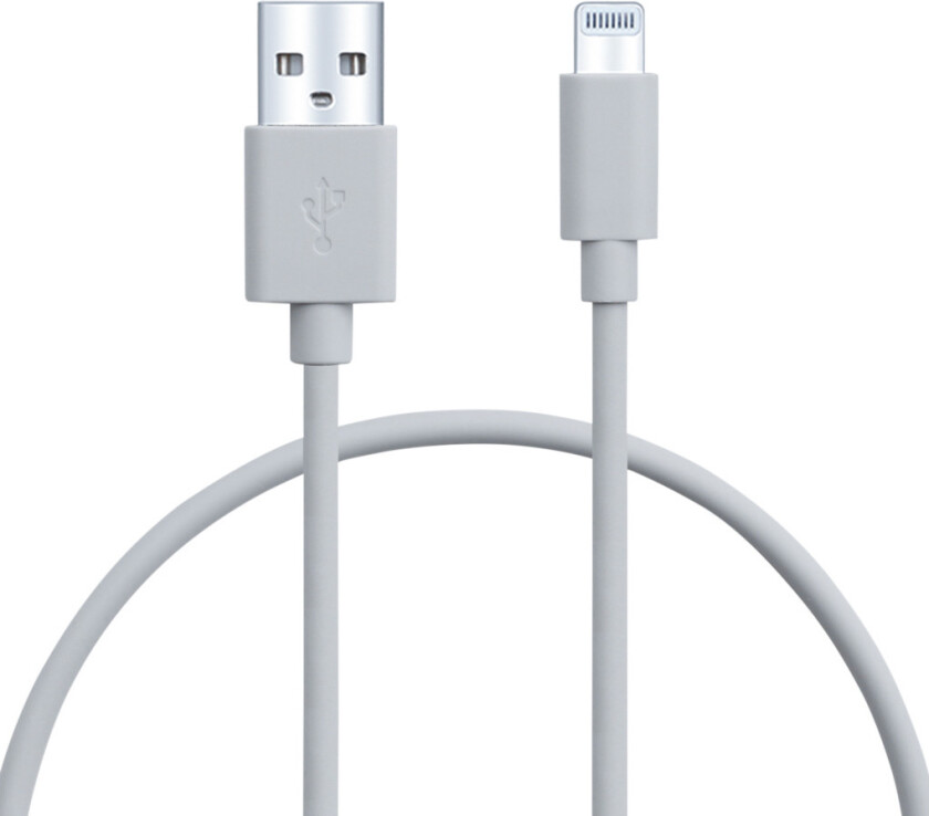 USB-A - Lightning 0,5M kabel, hvit