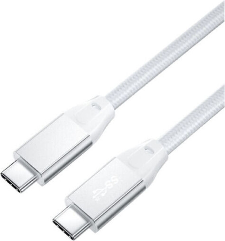 USB-C 3,2 GEN2X2 kabel 1M, hvit