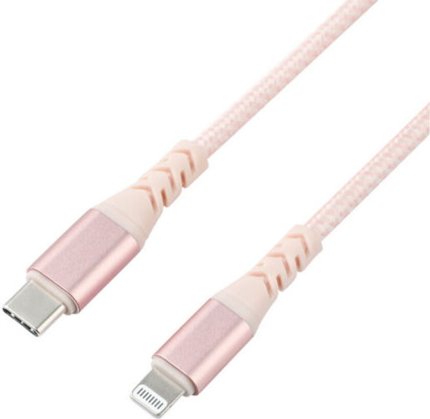 USB-C- – Lightning-kabel 3 M, rosegull