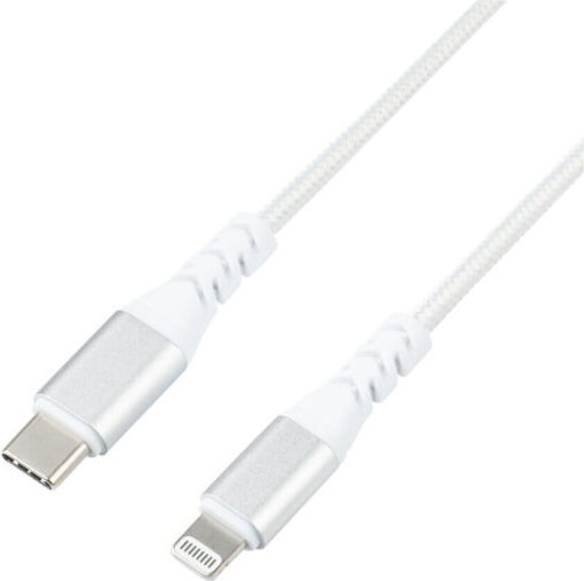 USB-C- – Lightning-kabel 3M, hvit