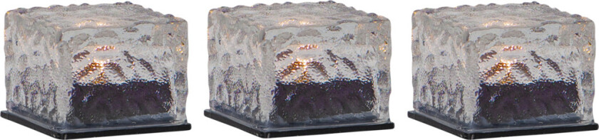 481-50 Ice Cube Stearinlys, 3 stk