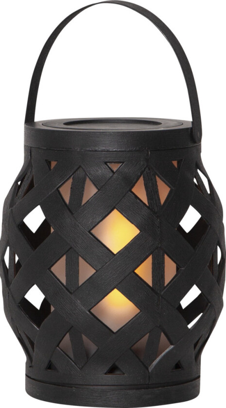 062-17 Flame 14X16CM LED-Lykt, svart
