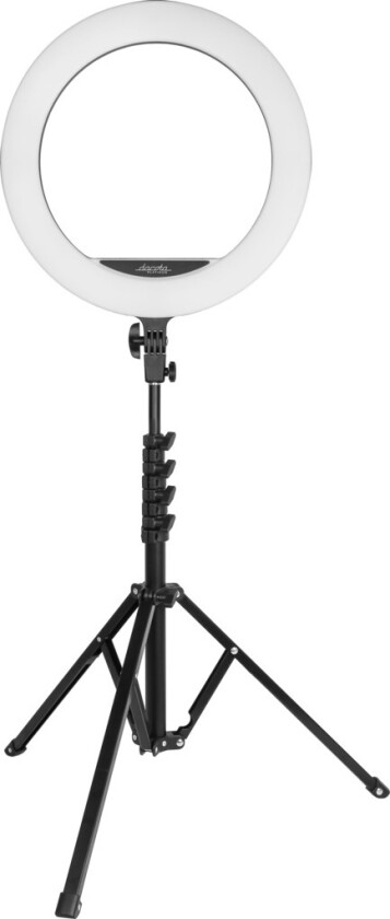 16" RGB ringlys med stativ, svart