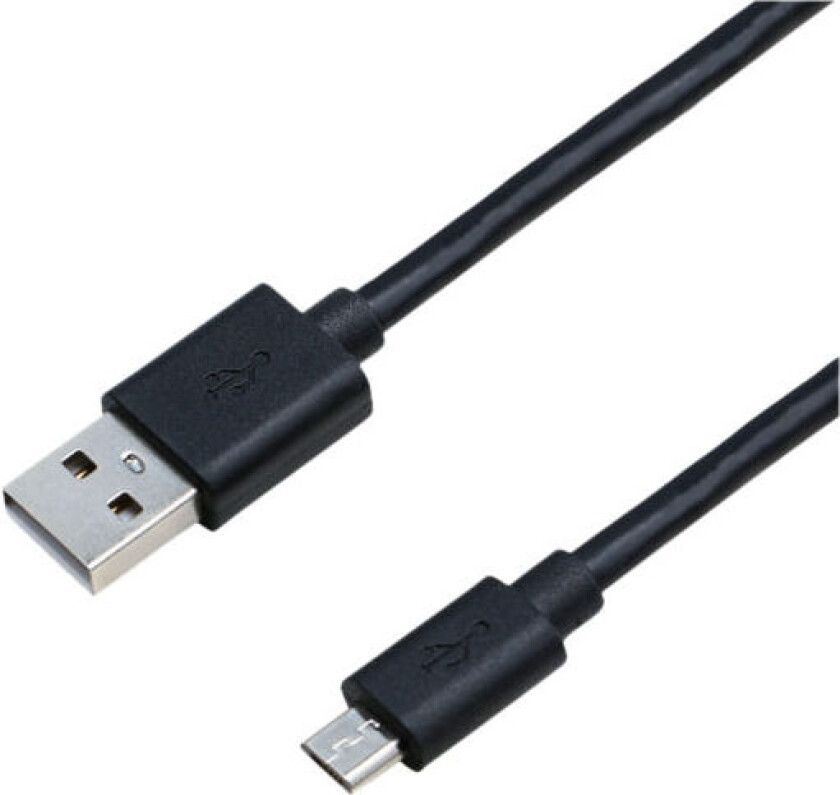 USB-A 2.0 M - Micro M 5M kabel, svart