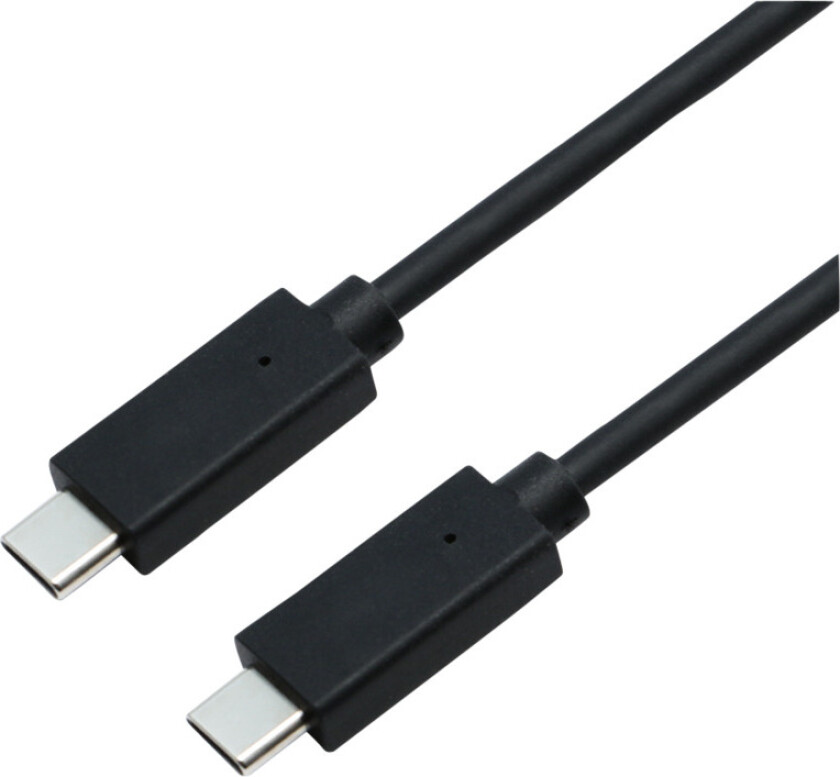 USB-C 2.0 M 2M kabel, svart