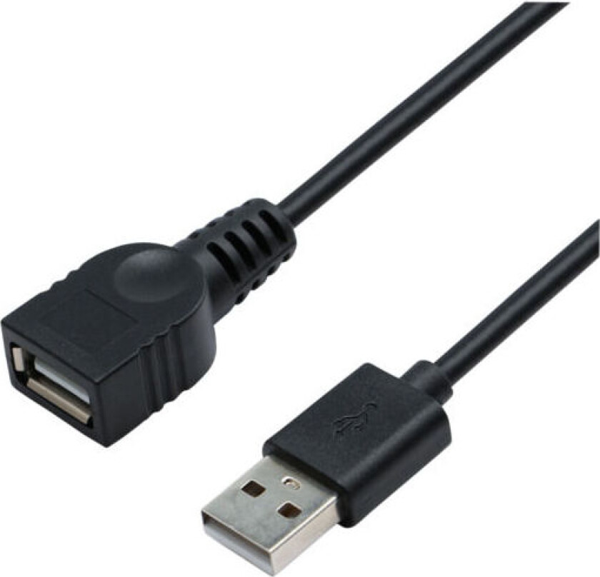 USB 2.0 Am - Af 3M kabel, svart