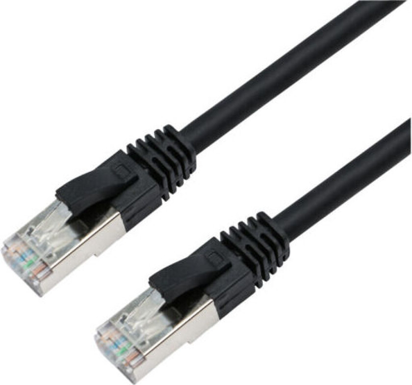 CAT8 S/FTP nettverkskabel 3M, svart