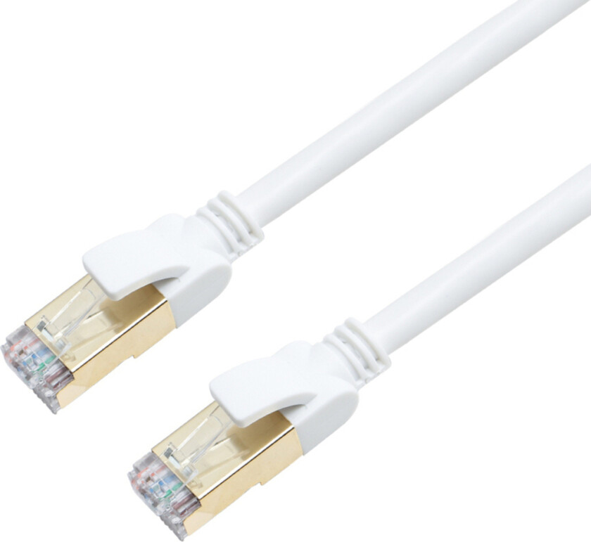 CAT7 Ftp nettverkskabel 15M, hvit